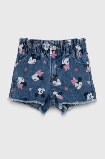 Detské rifľové krátke nohavice GAP x Disney vzorované