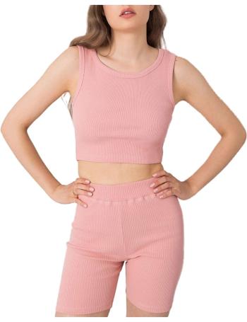 Svetlo ružový dámsky crop top vel. M