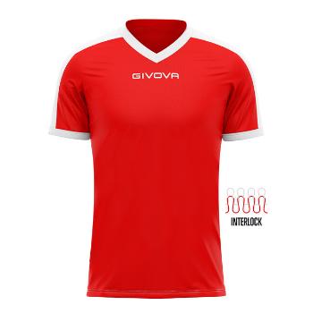 SHIRT REVOLUTION INTERLOCK ROSSO/BIANCO Tg. XL