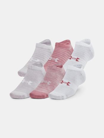 Under Armour UA Essential No Show Ponožky 6 párov Ružová