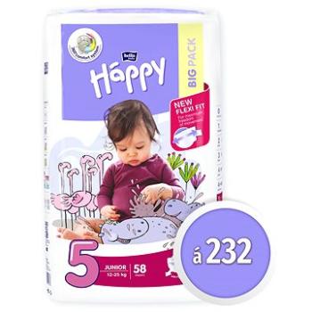 BELLA Baby Happy Junior veľkosť 5 (232 ks)