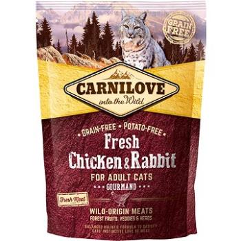 Carnilove fresh chicken & rabbit gourmand for adult cats 400 g (8595602527373)