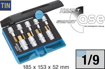 Hazet  986/9 inbus súprava nástrčných kľúčov a bitov     9-dielna 1/2" (12.5 mm)