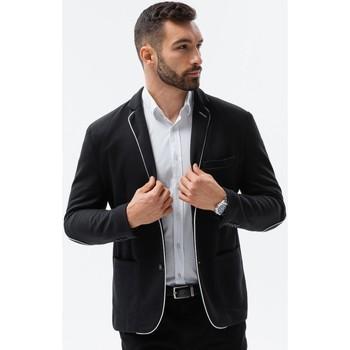 Ombre  Oblekové saká Pánske elegantné sako - čierna M81  viacfarebny