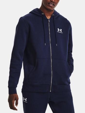 Under Armour UA Essential Fleece FZ Hood Mikina Modrá