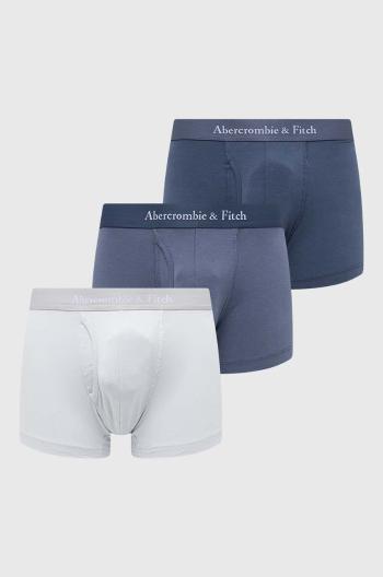 Boxerky Abercrombie & Fitch 3-pak pánske, tmavomodrá farba