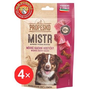 Propesko Mistr mäkké kačacie kocky 4× 90 g (KRMpa1267bun)