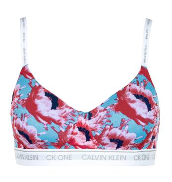 CALVIN KLEIN - CK ONE modern fashion lght lined floral podprsenka bez kostíc-XL