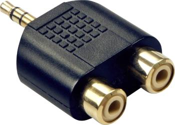 LINDY 35624 LINDY Audio-Adapter 2xRCA f. an 3,5mm m.  audio adaptér  čierna