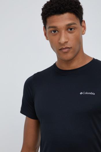 Športové tričko Columbia Zero Rules čierna farba, jednofarebné