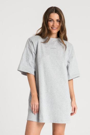 Svetlosivá bavlnená oversize nočná košeľa LA068
