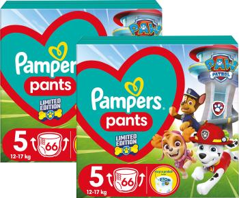 Pampers Active Baby Pants Paw Patrol Plienky nohavičkové vel. 5, 2 x 66 ks