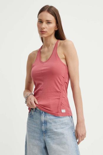 Bavlnený top G-Star Raw ružová farba, D24652-4107