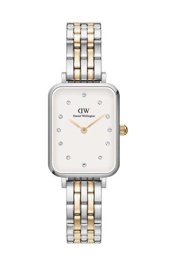 Hodinky Daniel Wellington Quadro Lumine 5-Link dámske, strieborná farba