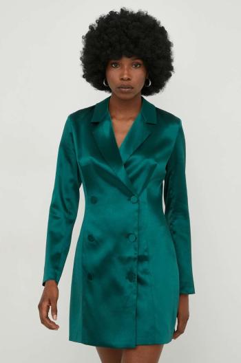 Šaty Answear Lab zelená farba, mini, priliehavá