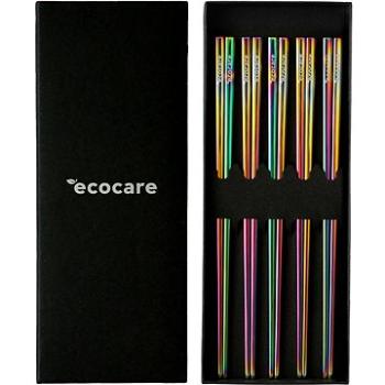 ECOCARE Kovové Sushi paličky Box Rainbow 10 ks (0750122452187)