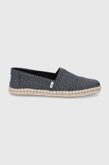 Espadrilky Toms Sunspots Crossweave čierna farba