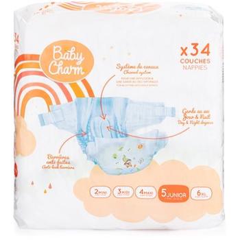 BABY CHARM Super Dry Flex veľ. 5 Junior, 11 – 16 kg (34 ks) (8594001937400)