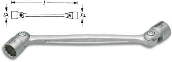 Hazet  645-8X9 kĺbový zástrčný kľúč 8 mm, 9 mm    179.4 mm 1 ks
