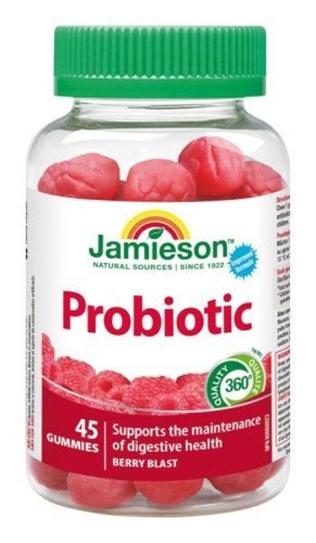 Jamieson Probiotic Gummies 45 želé pastiliek malina