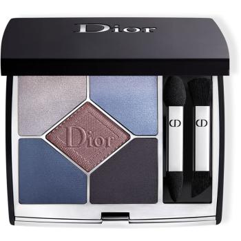 DIOR Diorshow 5 Couleurs Couture Velvet Limited Edition paletka očných tieňov odtieň 189 Blue Velvet 7 g