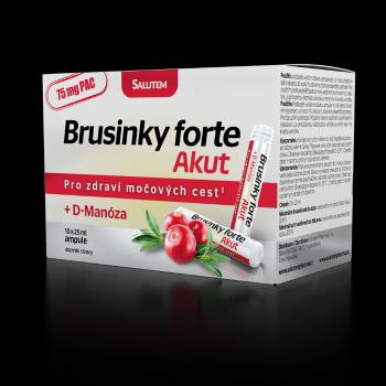 SALUTEM Brusnice forte akut + D-Manóza 10 ampuliek