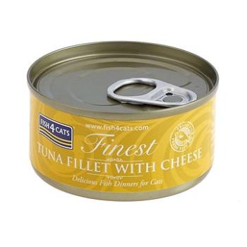 FISH4CATS Konzerva pre mačky Finest tuniak so syrom 70 g (5060084829596)