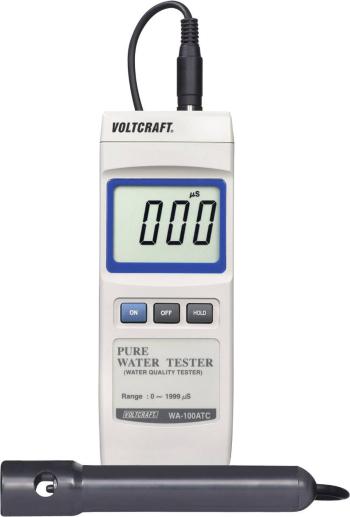 merač vodivosti VOLTCRAFT WA-100 ATC 3 % 0 - 1999 µS Kalibrované podľa bez certifikátu