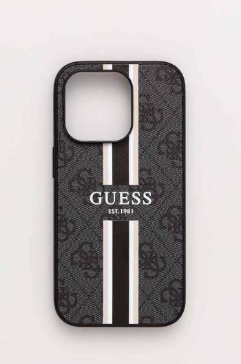 Puzdro na mobil Guess iPhone 14 Pro 6.1" šedá farba