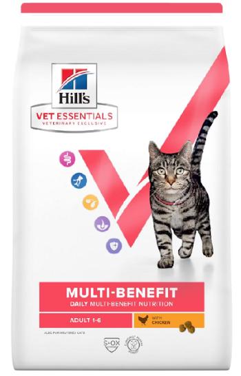 HILLS VE Feline Multi Benefit Adult Weight Chicken granule pre mačky 1,5kg