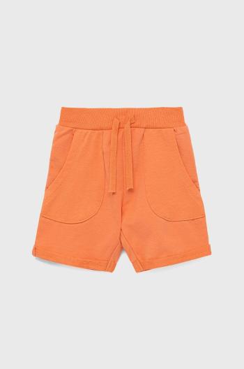 Detské krátke nohavice Name it oranžová farba, nastaviteľný pás