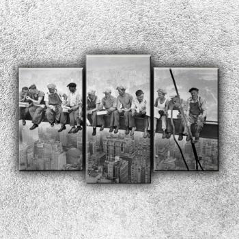 Foto na plátne Robotníci na traverzie 75x50 cm
