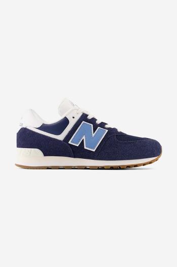 Detské tenisky New Balance GC574CU1 tmavomodrá farba