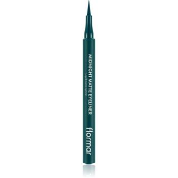 flormar Midnight Matte Eyeliner linka na oči vo fixke s matným efektom odtieň 04 Green 1 ml