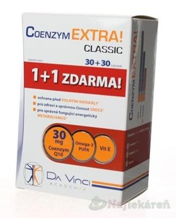 COENZYM EXTRA CLASSIC 30MG - DA VINCI, 60 ks