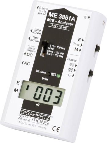 Gigahertz Solutions ME3851A merač nízkofrekvenčného (NF) elektrosmogu