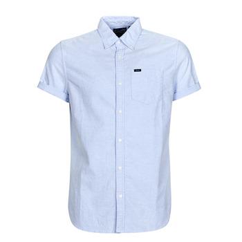 Superdry  Košele s krátkym rukávom VINTAGE OXFORD S/S SHIRT  Modrá