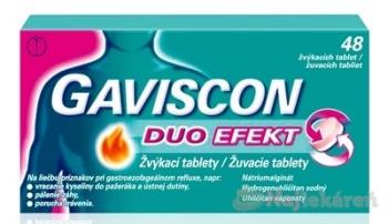 Gaviscon Duo Efekt Žuvacie tablety tbl.mnd.48