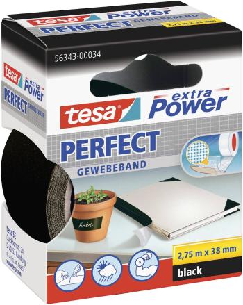 tesa PERFECT 56343-00034-03 páska so skleným vláknom tesa® Extra Power čierna (d x š) 2.75 m x 38 mm 1 ks
