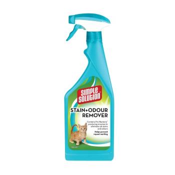 SIMPLE SOLUTION CAT STAIN AND ODOR REMOVER - ENZYMATICKY ODSTRANOVAC SKVRN A PACHU PRE MACKY, 750ML