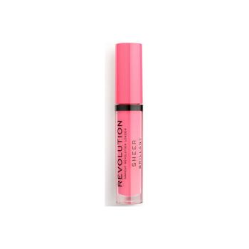 Makeup Revolution  Sheer Brilliant Lip Gloss  Lesky na pery Ružová