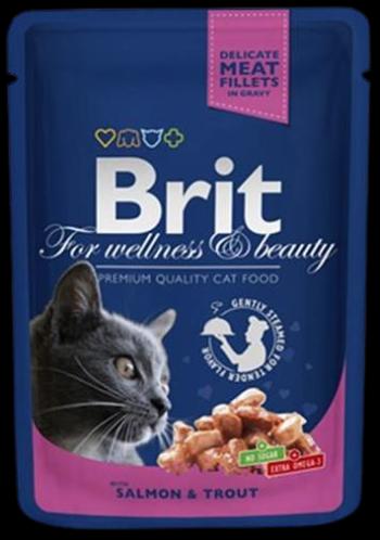 Brit Premium Cat kapsa with Salmon & Trout 100 g