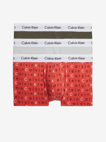 Calvin Klein Boxerky 3 ks Červená