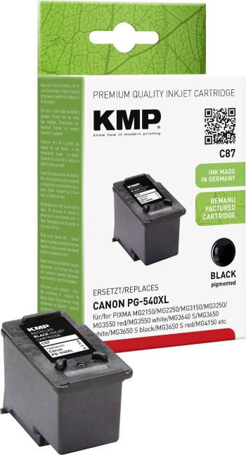 KMP Ink náhradný Canon PG-540, PG-540XL kompatibilná  čierna C87 1516,4001