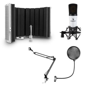 Auna MIC-920, USB, mikrofónový set, V5, mikrofón, otočné rameno, POP filter, clona