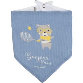 canpol babies First Muslin Bib Bonjour Paris podbradníček Blue 2