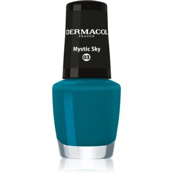 Dermacol Mini lak na nechty odtieň 03 Mystic Sky 5 ml