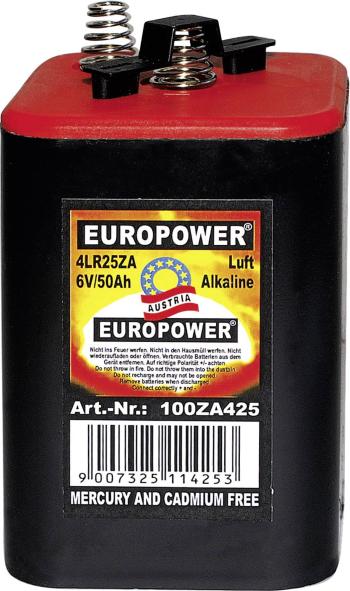 Europower 4LR25SZ špeciálny typ batérie 4LR25 pružinový kontakt alkalicko-mangánová 6 V 50000 mAh 1 ks