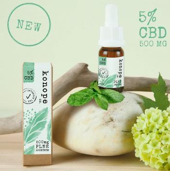 Konope co. 5% CBD Fresh Mäta Full Spektrum 500mg