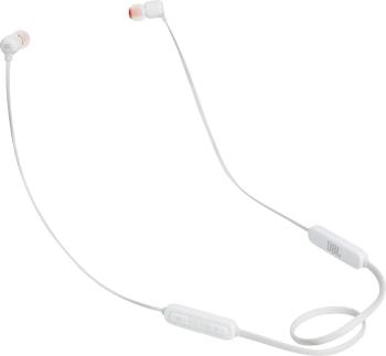 JBL T110BT Bluetooth Hi-Fi štupľové slúchadlá do uší  biela